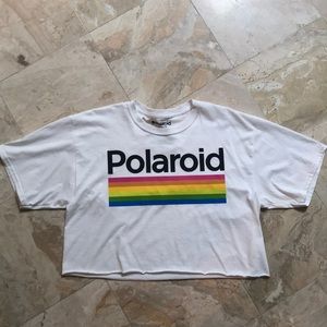 Polaroid crop top medium
